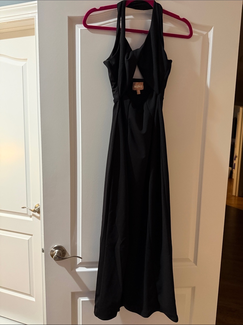 Show Me Your MuMu Black Halter Maxi with Cutout Back